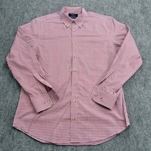 Charles Tyrwhitt Shirt Mens Large‎ Red White Blue Weekend Slim Fit Non Iron